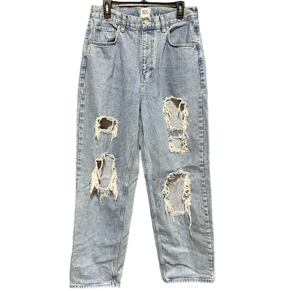 BDG Urban Outfitters Women's High Rise Baggy Denim Jeans Light Wash Size 31